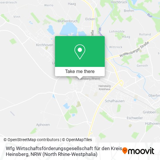 Wfg Wirtschaftsförderungsgesellschaft für den Kreis Heinsberg map
