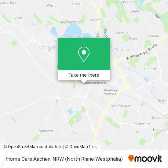 Карта Home Care Aachen