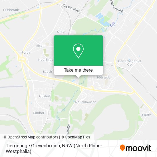 Tiergehege Grevenbroich map