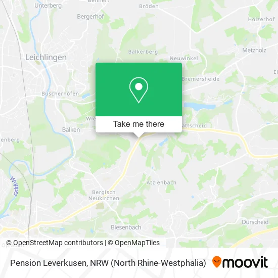 Карта Pension Leverkusen