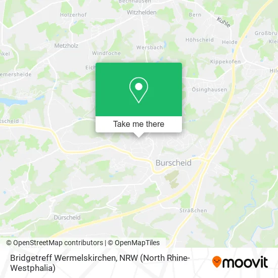 Карта Bridgetreff Wermelskirchen