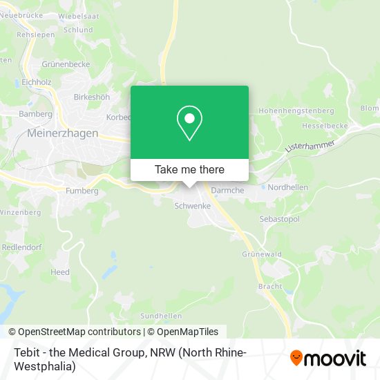 Tebit - the Medical Group map