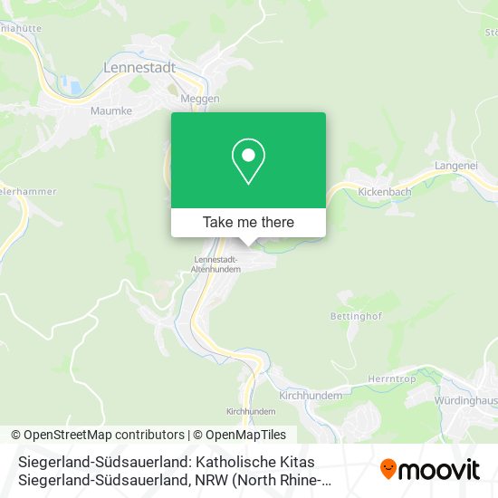 Siegerland-Südsauerland: Katholische Kitas Siegerland-Südsauerland map