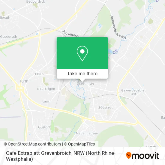 Карта Cafe Extrablatt Grevenbroich