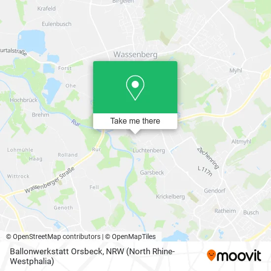 Карта Ballonwerkstatt Orsbeck