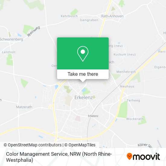 Color Management Service map