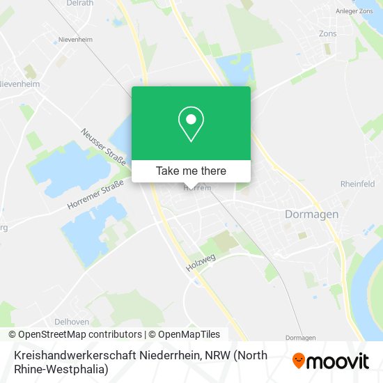 Карта Kreishandwerkerschaft Niederrhein