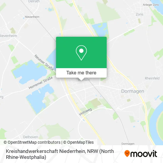 Карта Kreishandwerkerschaft Niederrhein