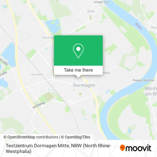 Карта Testzentrum Dormagen Mitte