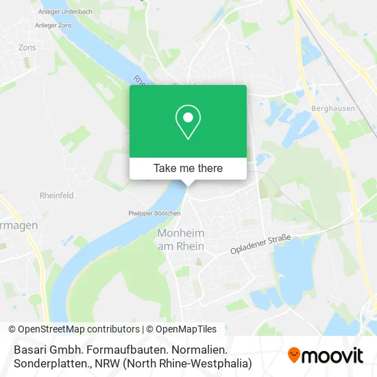 Карта Basari Gmbh. Formaufbauten. Normalien. Sonderplatten.