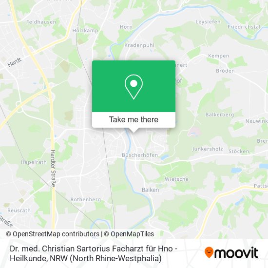 Dr. med. Christian Sartorius Facharzt für Hno - Heilkunde map