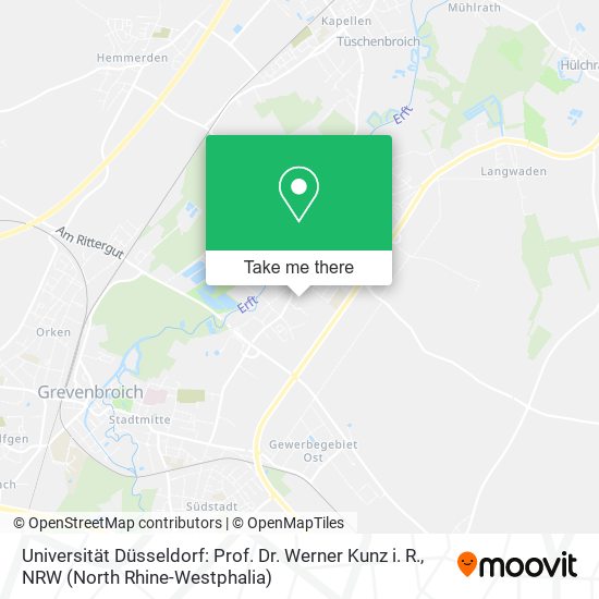 Universität Düsseldorf: Prof. Dr. Werner Kunz i. R. map