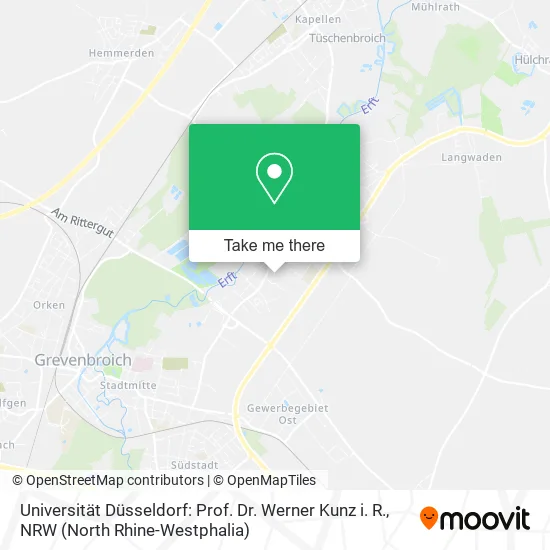 Карта Universität Düsseldorf: Prof. Dr. Werner Kunz i. R.