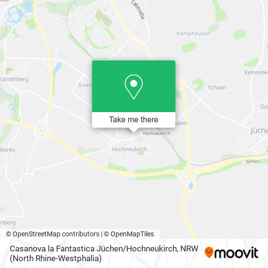 Casanova la Fantastica Jüchen / Hochneukirch map