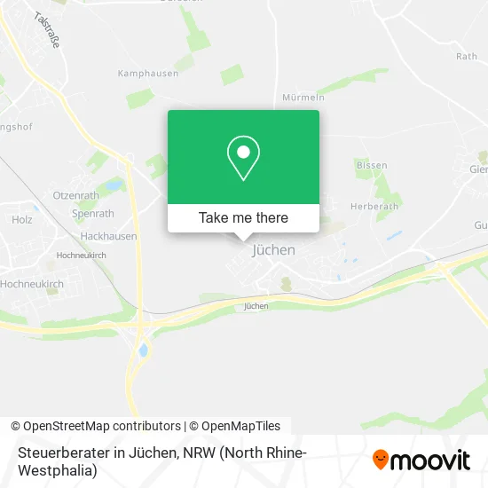 Карта Steuerberater in Jüchen