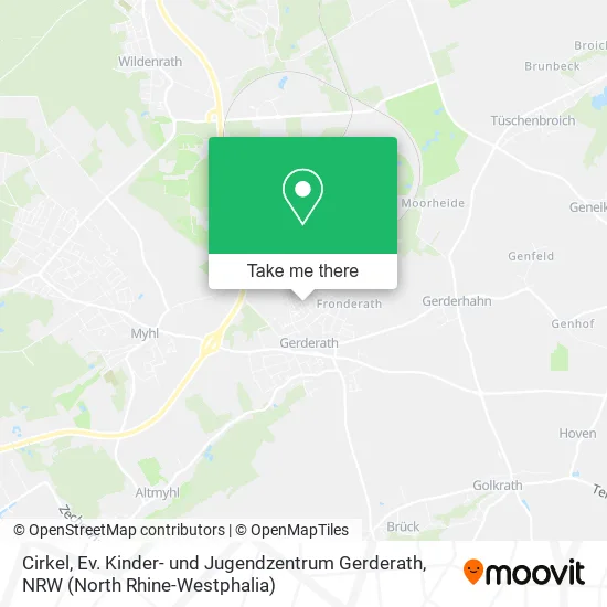 Карта Cirkel, Ev. Kinder- und Jugendzentrum Gerderath