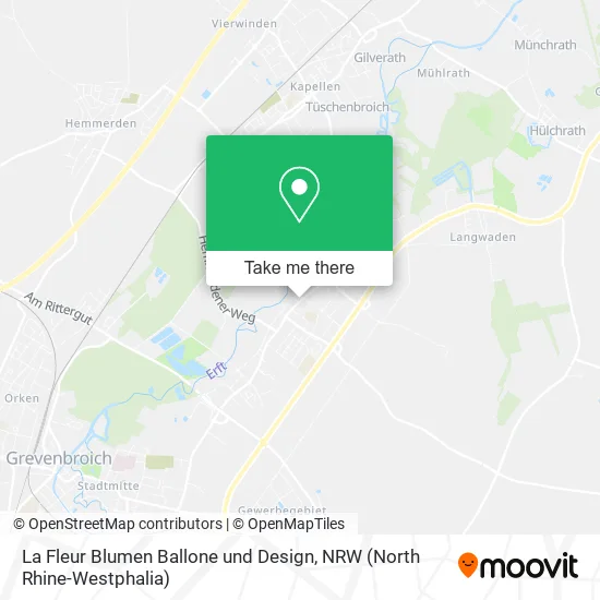 Карта La Fleur Blumen Ballone und Design