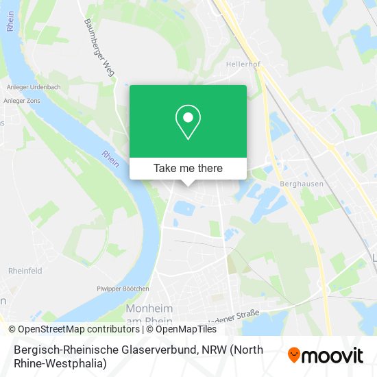 Bergisch-Rheinische Glaserverbund map