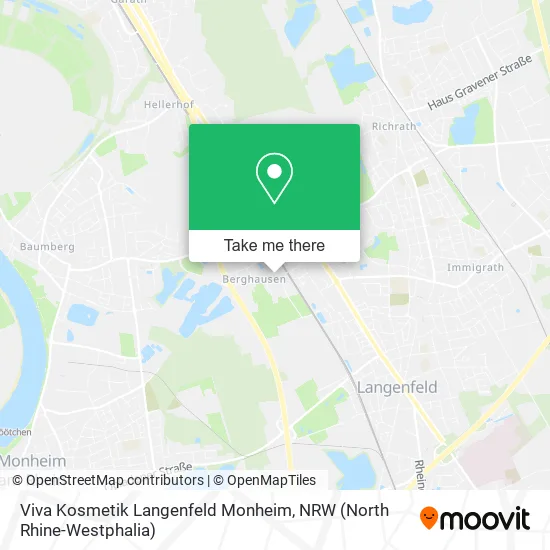 Карта Viva Kosmetik Langenfeld Monheim