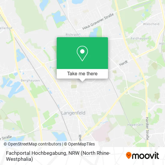 Карта Fachportal Hochbegabung