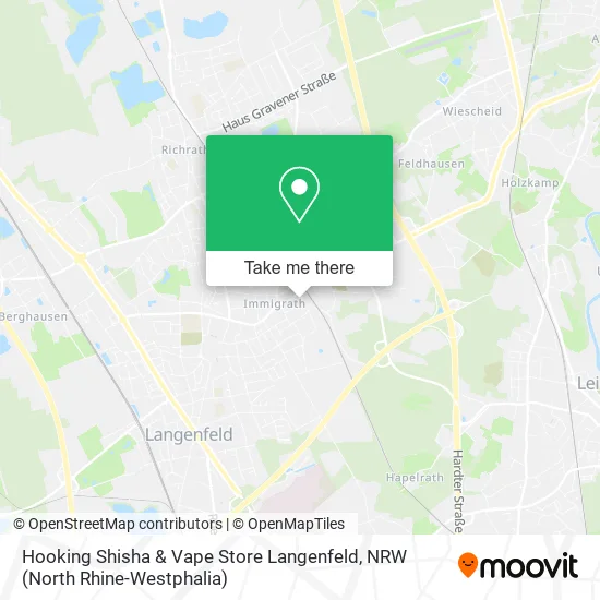 Карта Hooking Shisha & Vape Store Langenfeld