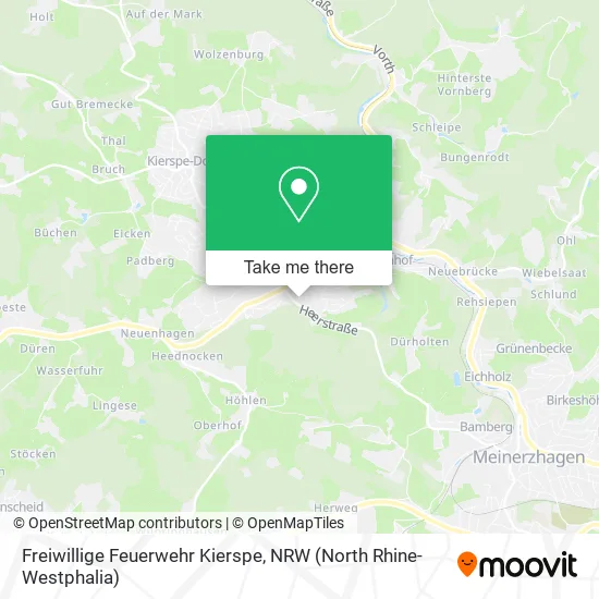 Карта Freiwillige Feuerwehr Kierspe