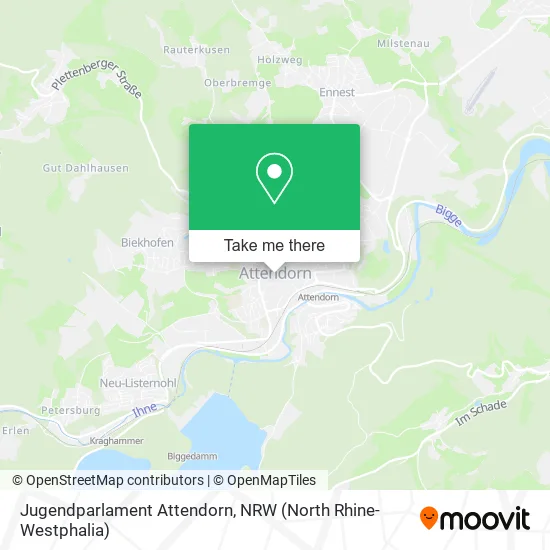 Карта Jugendparlament Attendorn