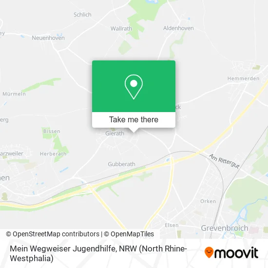 Карта Mein Wegweiser Jugendhilfe