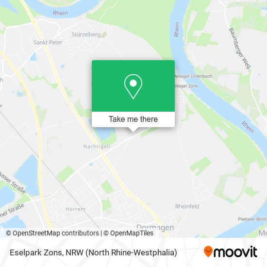 Eselpark Zons map