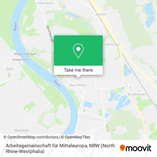 Карта Arbeitsgemeinschaft für Mitteleuropa
