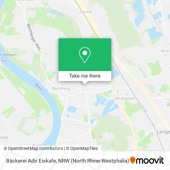 Карта Bäckerei Adir Eiskafe