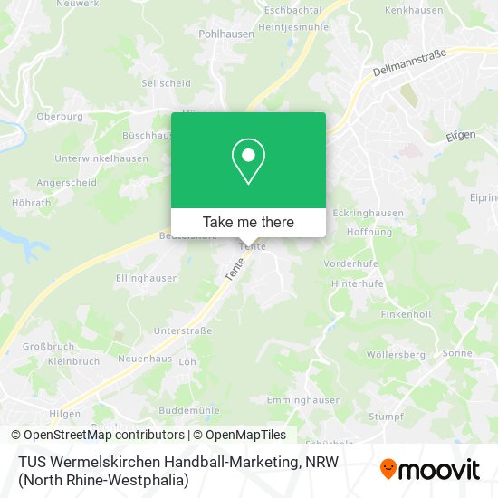 TUS Wermelskirchen Handball-Marketing map