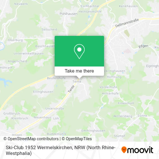 Ski-Club 1952 Wermelskirchen map