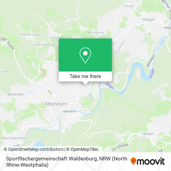 Sportfischergemeinschaft Waldenburg map