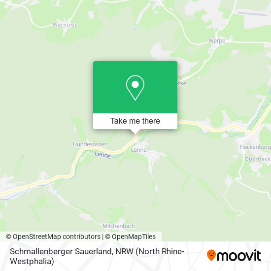 Schmallenberger Sauerland map