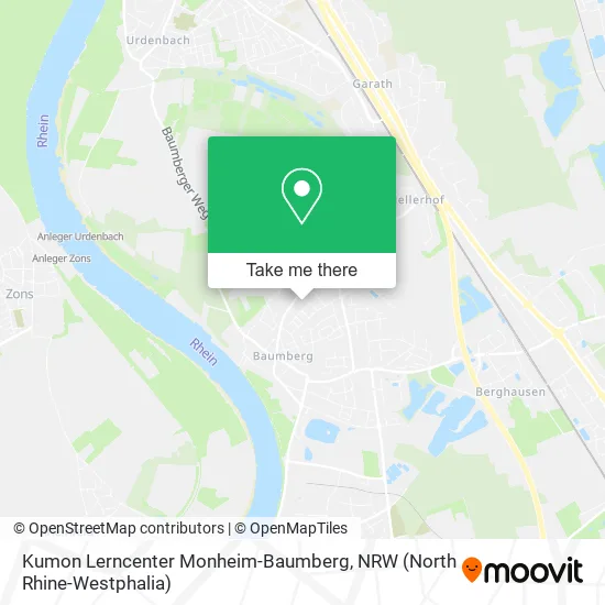 Карта Kumon Lerncenter Monheim-Baumberg