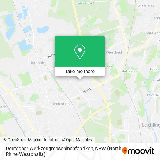 Deutscher Werkzeugmaschinenfabriken map