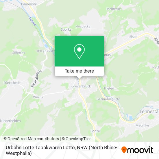 Urbahn Lotte Tabakwaren Lotto map