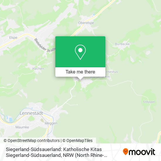 Siegerland-Südsauerland: Katholische Kitas Siegerland-Südsauerland map