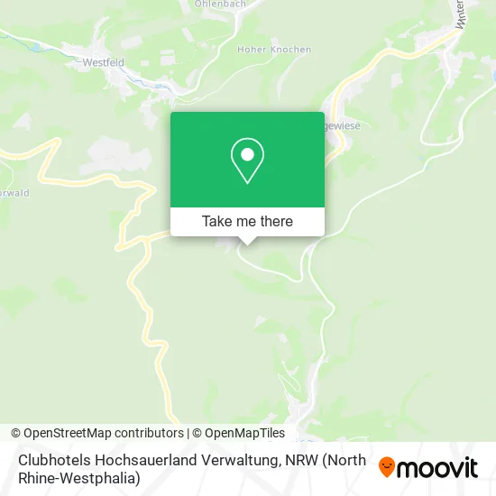Карта Clubhotels Hochsauerland Verwaltung