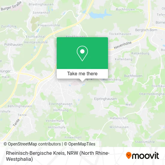 Rheinisch-Bergische Kreis map