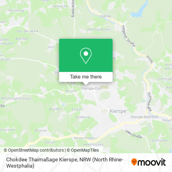 Карта Chokdee Thaimaßage Kierspe