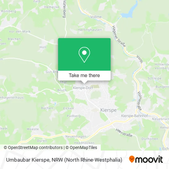 Карта Umbaubar Kierspe