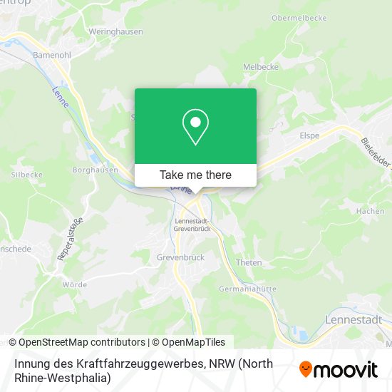 Innung des Kraftfahrzeuggewerbes map