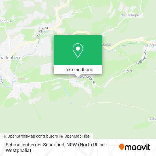 Schmallenberger Sauerland map