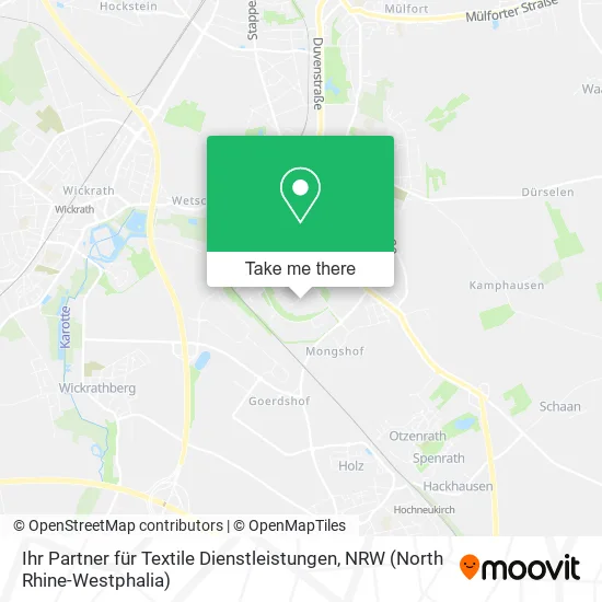 Карта Ihr Partner für Textile Dienstleistungen