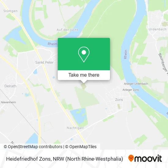 Карта Heidefriedhof Zons