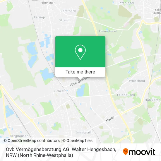 Карта Ovb Vermögensberatung AG: Walter Hengesbach