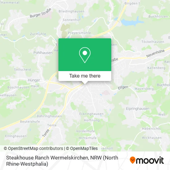 Steakhouse Ranch Wermelskirchen map
