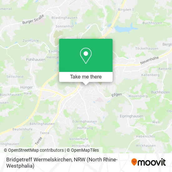 Карта Bridgetreff Wermelskirchen